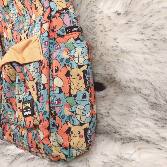 NWT Loungefly Pokémon Pikachu, Squirtle, Bulbasaur, Charmander Starter Backpack main image 8